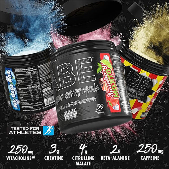 ABE ALL BLACK EVERYTHING PRE-WORKOUT | STRAWBERRY MOJITO FLAVOUR