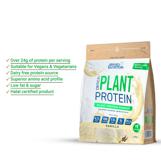 CRITICAL PLANT PROTEIN - VANILLA FLAVOUR | GYM SUPPLEMENTS U.S