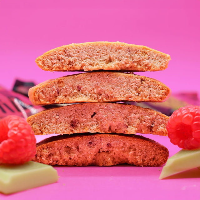 WARRIOR PROTEIN COOKIE WHITE CHOCOLATE RASPBERRY 