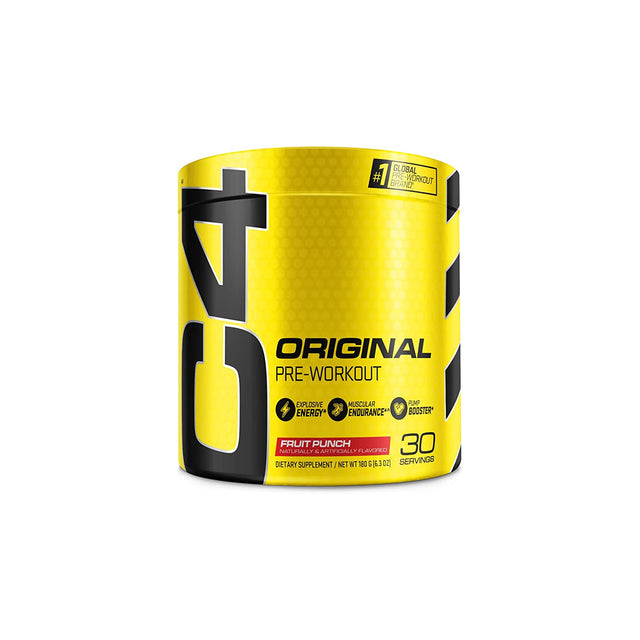 C4 ORIGINAL - 30 SERVINGS | FRUIT PUNCH FLAVOR | GYMSUPPLEMENTSUS.COM