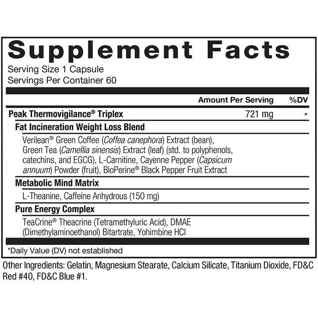 LEANFIRE-XT | 60 CAPSULES - NUTRITION FACTS | GYM SUPPLEMENTS U.S