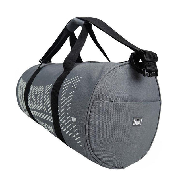 LONSDALE SPORTS BARREL BAG | CHARCOAL GREY COLOR | GYM SUPPLEMENTS U.S