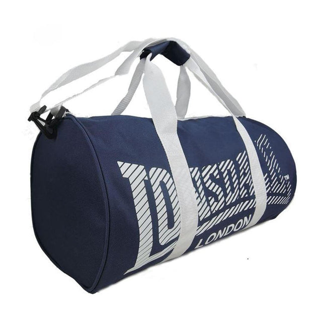 LONSDALE SPORTS BARREL BAG | NAVY WHITE COLOR | GYM SUPPLEMENTS U.S