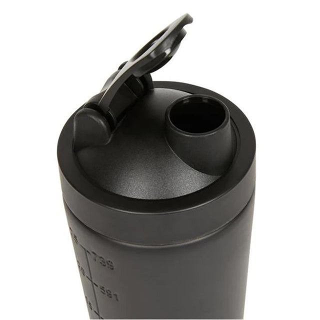 STAINLESS STEEL SHAKER | MATTE BLACK COLOR | GYM SUPPLEMENTS U.S 