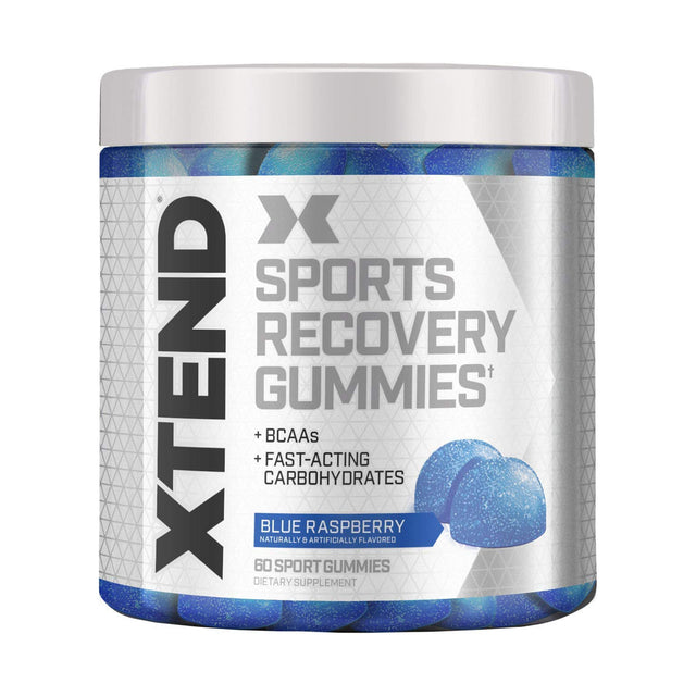 XTEND SPORTS RECOVERY GUMMIES | BLUE-RASPBERRY FLAVOR | GYM SUPPLEMENTS U.S