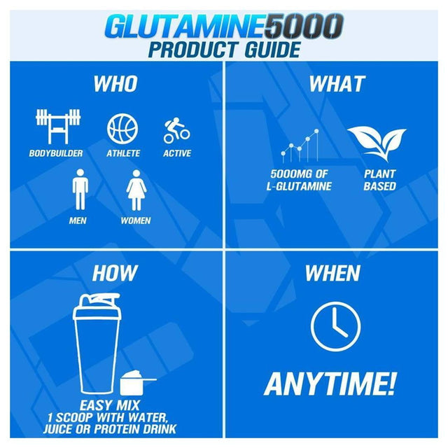 EVL GLUTAMINE 5000 - GYM SUPPEVL GLUTAMINE 5000 | 60 SERVINGS | UNFLAVOR | GYM SUPPLEMENTS U.S | GYMSUPPLEMENTSUS.COMLEMENTS U.S