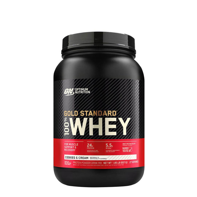 2LBS GOLD STANDARD 100% WHEY PROTEIN | COOKIES & CREAM FLAVOR | GYMSUPPLEMENTSUS.COM